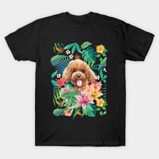 Tropical Red Toy Poodle 1 T-Shirt